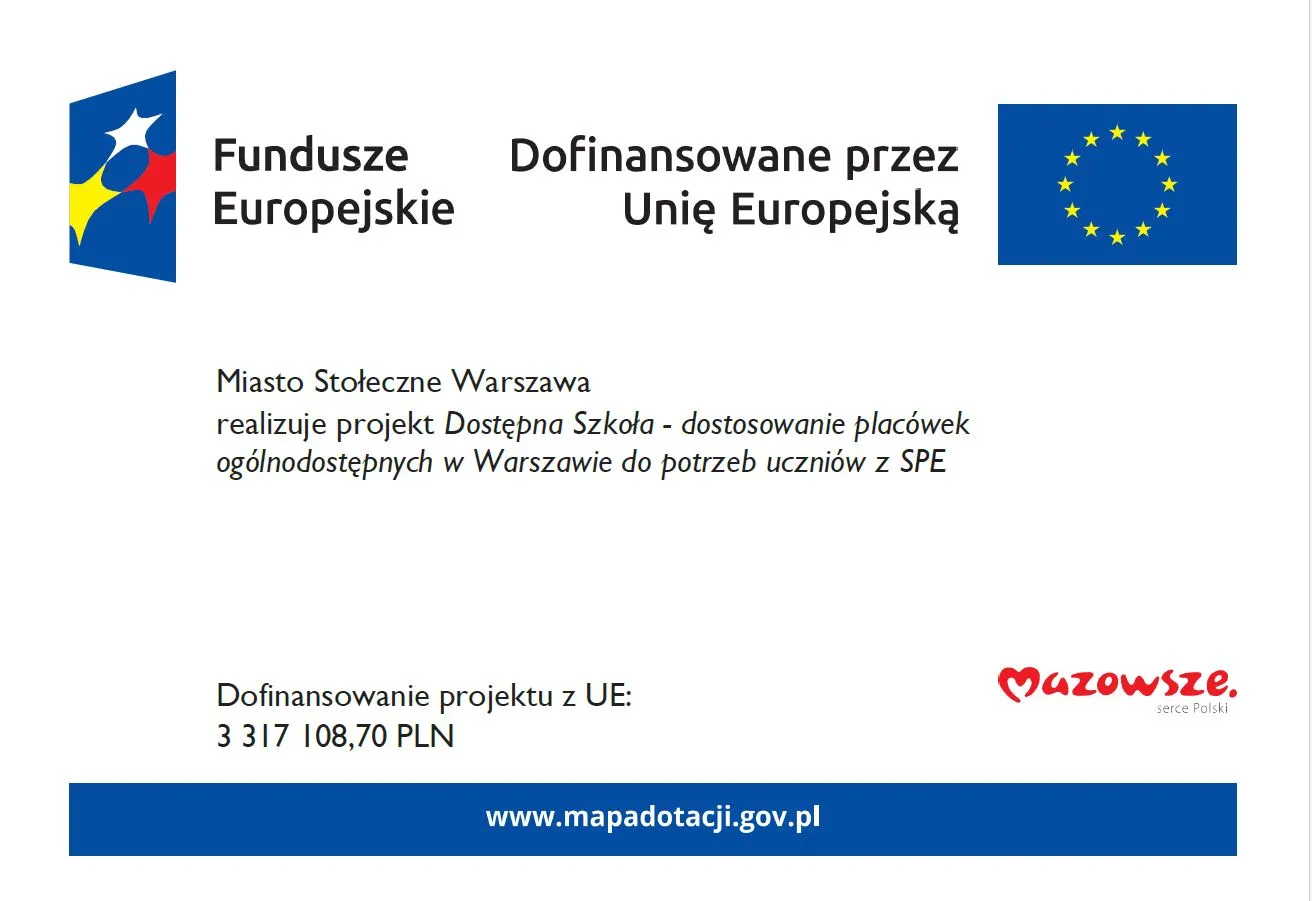 Plakat programu "Dostępna szkoła"